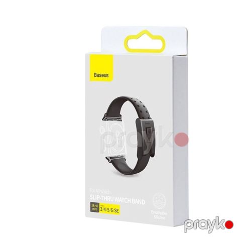 Baseus Slip-Thru LBWSE-01 Apple Watch 38/40/41 mm Silikon Kəmər — Bakı