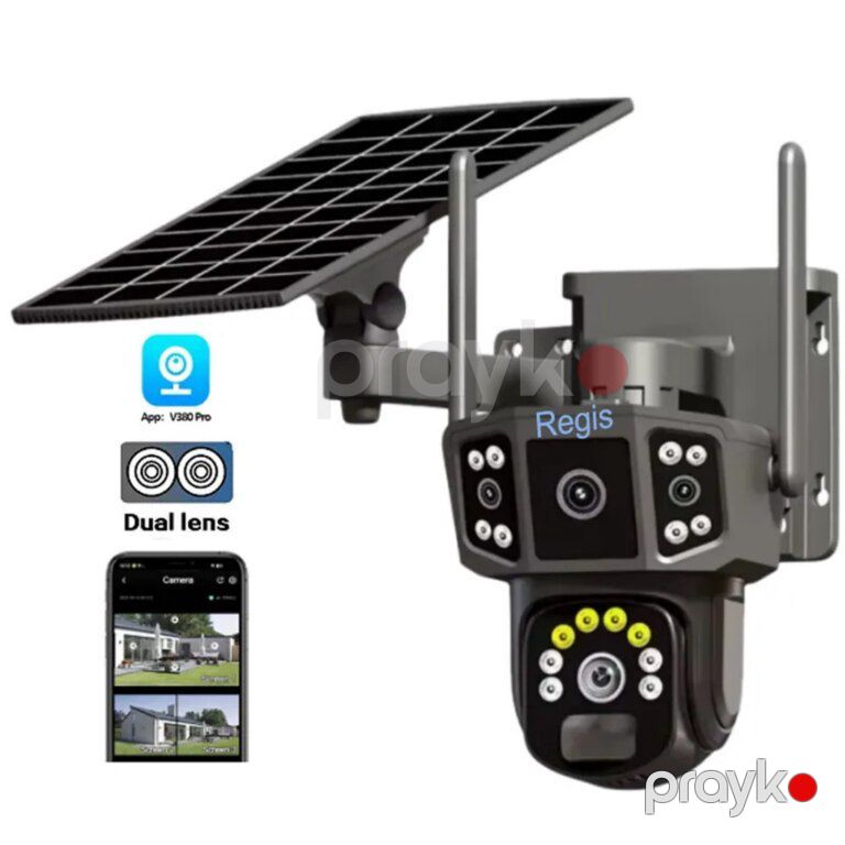 Simsiz 4G sim kartlı Solar ptz 2 kameralar 360° 8mp/4K — Ağıllı ev və təhlükəsizlik, Bakı (2)