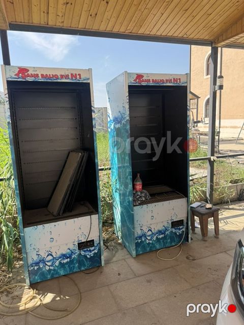 Akvarium vitrin soyuducu şkaflar (2 ədəd) - Brendinq: “Şans Balıq Evi — Sumqayıt