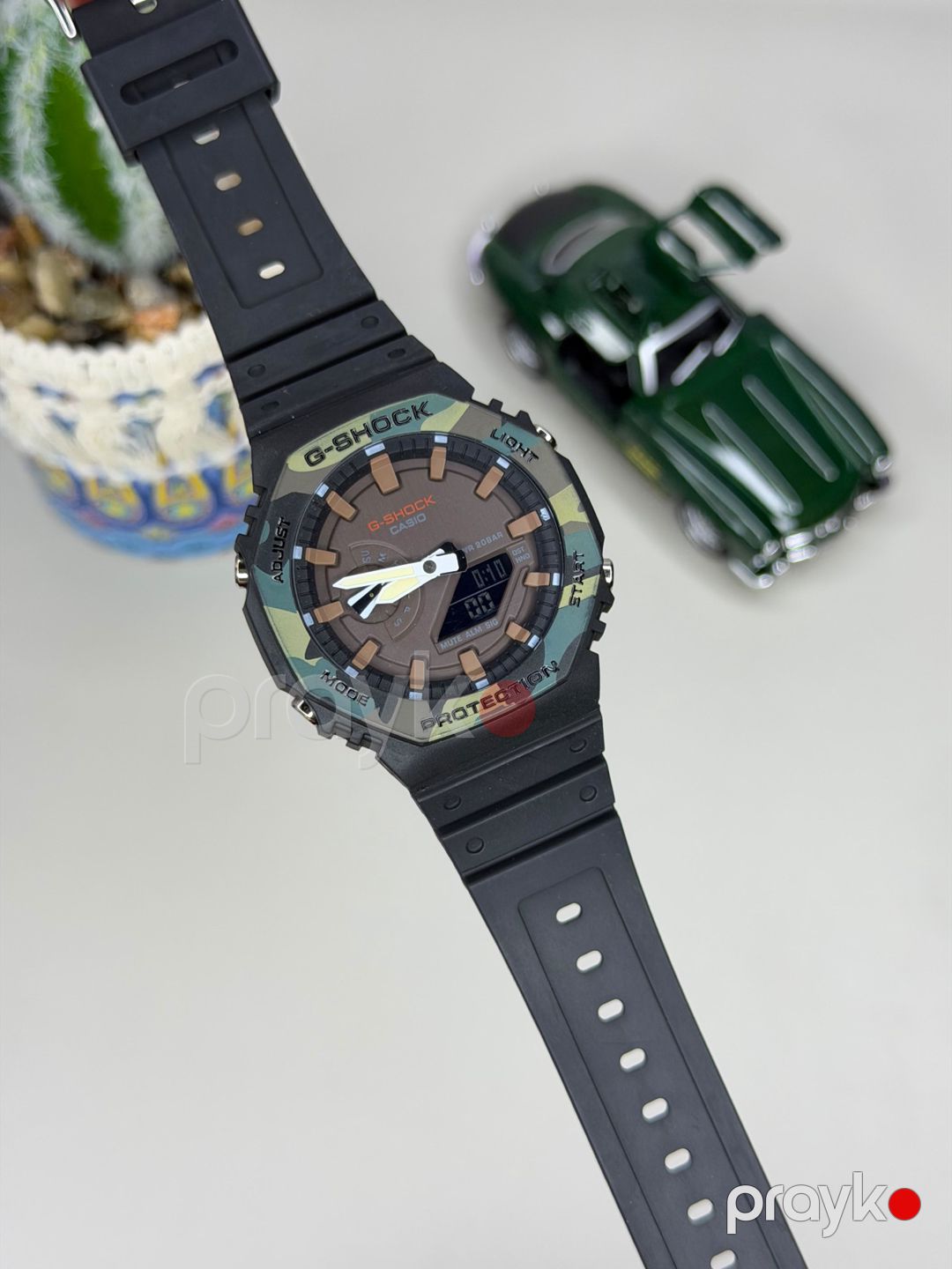 Qol saatı Casio, G-Shock GA 2100 Black/Brown, silikon, səkkizbucaq — Mallar, Bakı