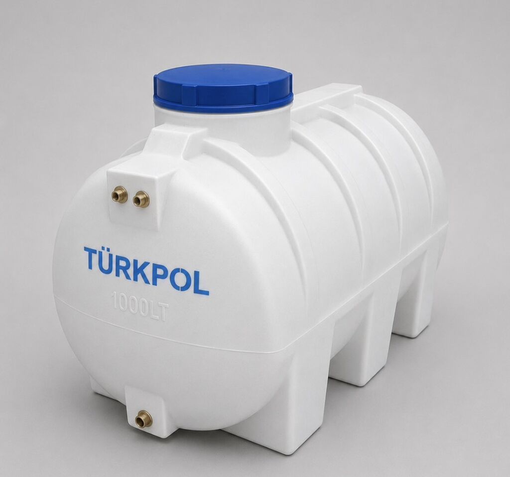 Türkpol horizontal su çəni – 1500 lt həcm variantları — Su çənləri, kanisterləri, bochkalar, Bakı (2)