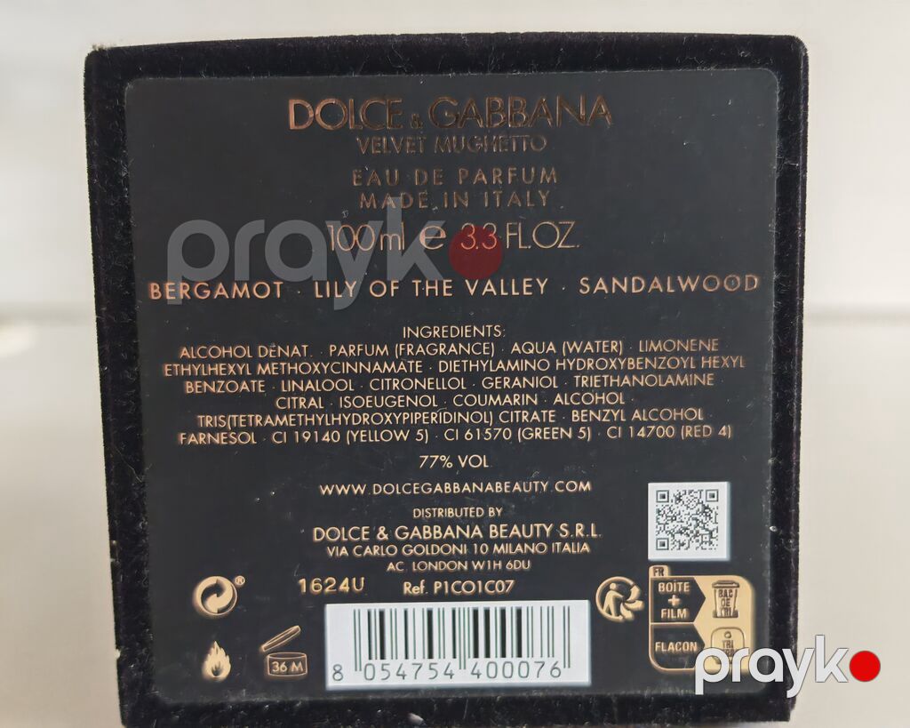 Dolce & Gabbana Velvet Mughetto Eau de Parfum – 100 ml (3.3 fl oz) — Ətir, Bakı (5)