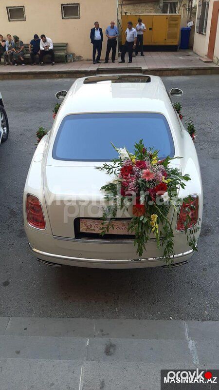 Bentley mulsanne white, 2021 il — Minik avtomobili icarəsi, Bakı (2)