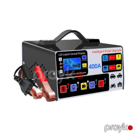 Professional Akkumulyator Doldurma Cihazı (Charger &amp; Starter) 12/24 V (400A) — Bakı