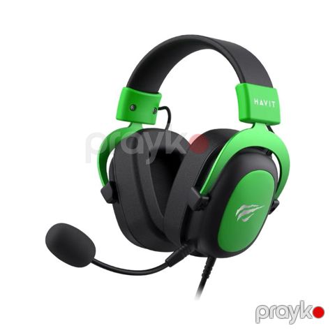 Havit Gaming Qulaqlıq H2002D (Qara + Yaşıl) (6939119079475) — Pctech — Computers & Laptops