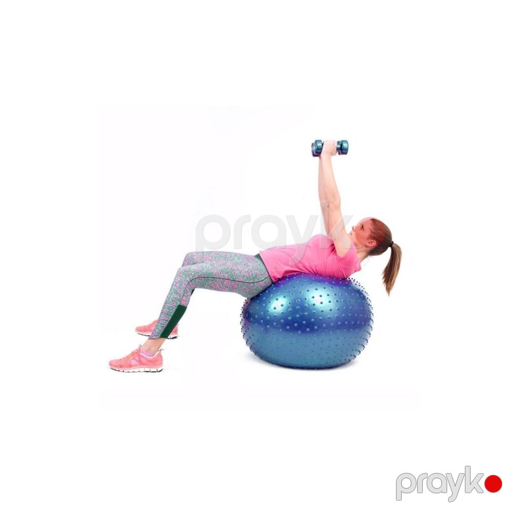 7009 Məhsulun adı: Fitnes topu Gymnic 1062 tikanlı, PVC, bənövşəyi — Top oyunları, Bakı (2)