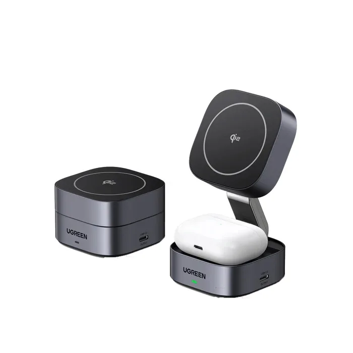 Charger Ugreen 2-in-1 Magnetic Wireless Charger — Mallar, Bakı (2)