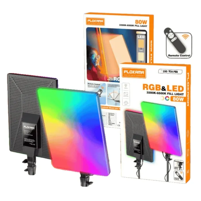 Plokama LIVE-P24 Pro 80W LED Studiya İşıqlandırma Lampası — Bakı