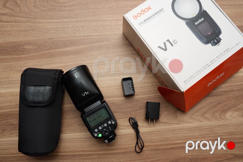 Godox V1C TTL Li-ion Round Head Camera Flash – Kit İdeal — İşıq avadanlığı və aksesuarlar, Bakı (6)