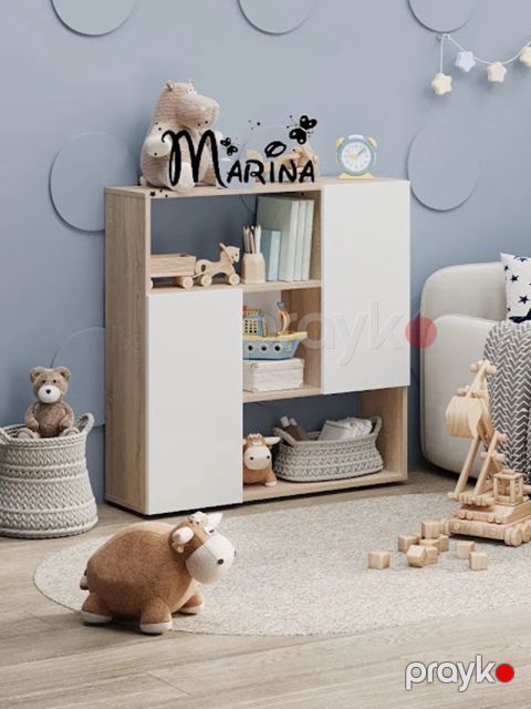 Stellaj Letta 3563_M25BrillMix, Ldsp, 91.5x25.9x90 sm, bej — Bakı