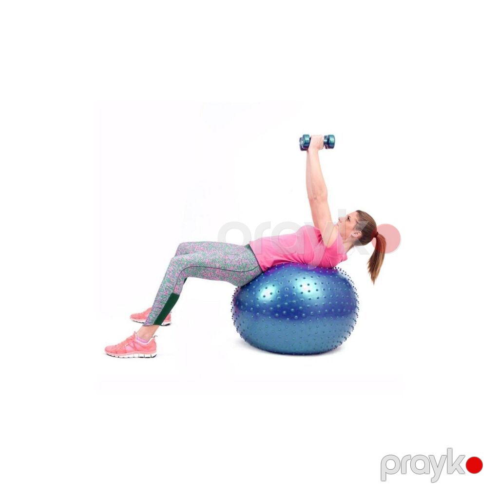 7010 Məhsulun adı: Fitnes topu Gymnic 1062 tikanlı, PVC, boz, 85 sm — Top oyunları, Bakı (4)
