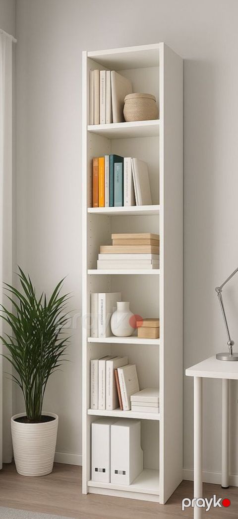 Stellaj MB3, laminat, 210x50x36 sm, ağ — Bakı