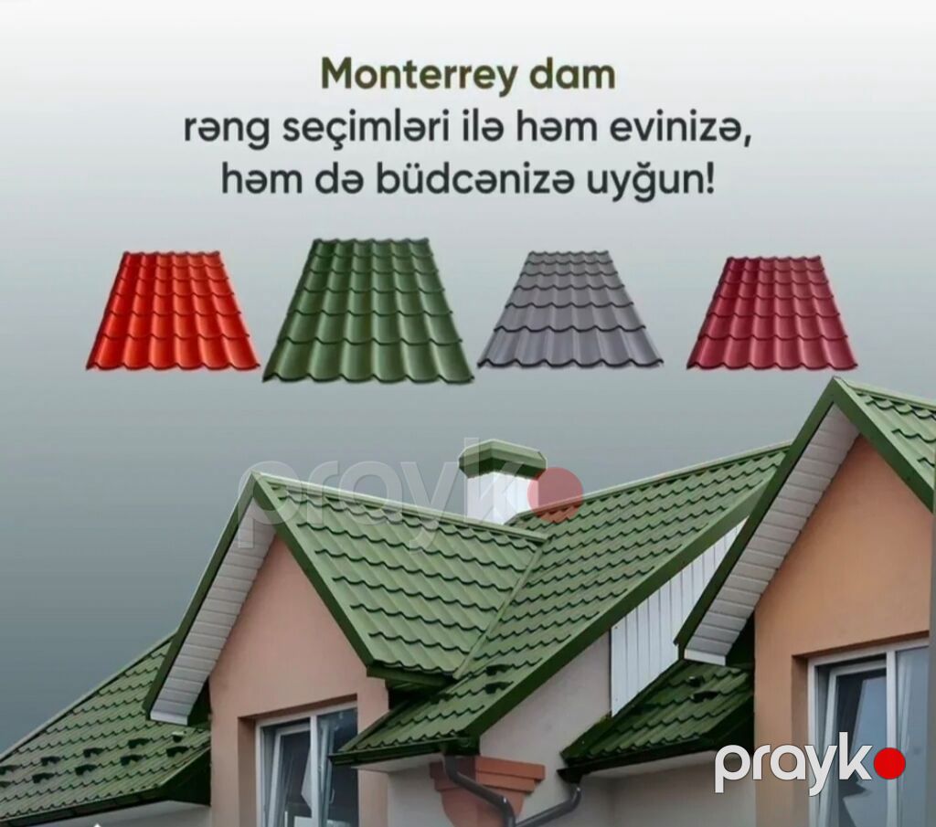 Şifer, Dəmir, Yeni, Ünvandan götürmə, Pulsuz çatdırılma, Rayonlara çatdırılma, Ödənişli quraşdırma, Zəmanətli, Kredit var — Dam örtükləri, Bakı (10)