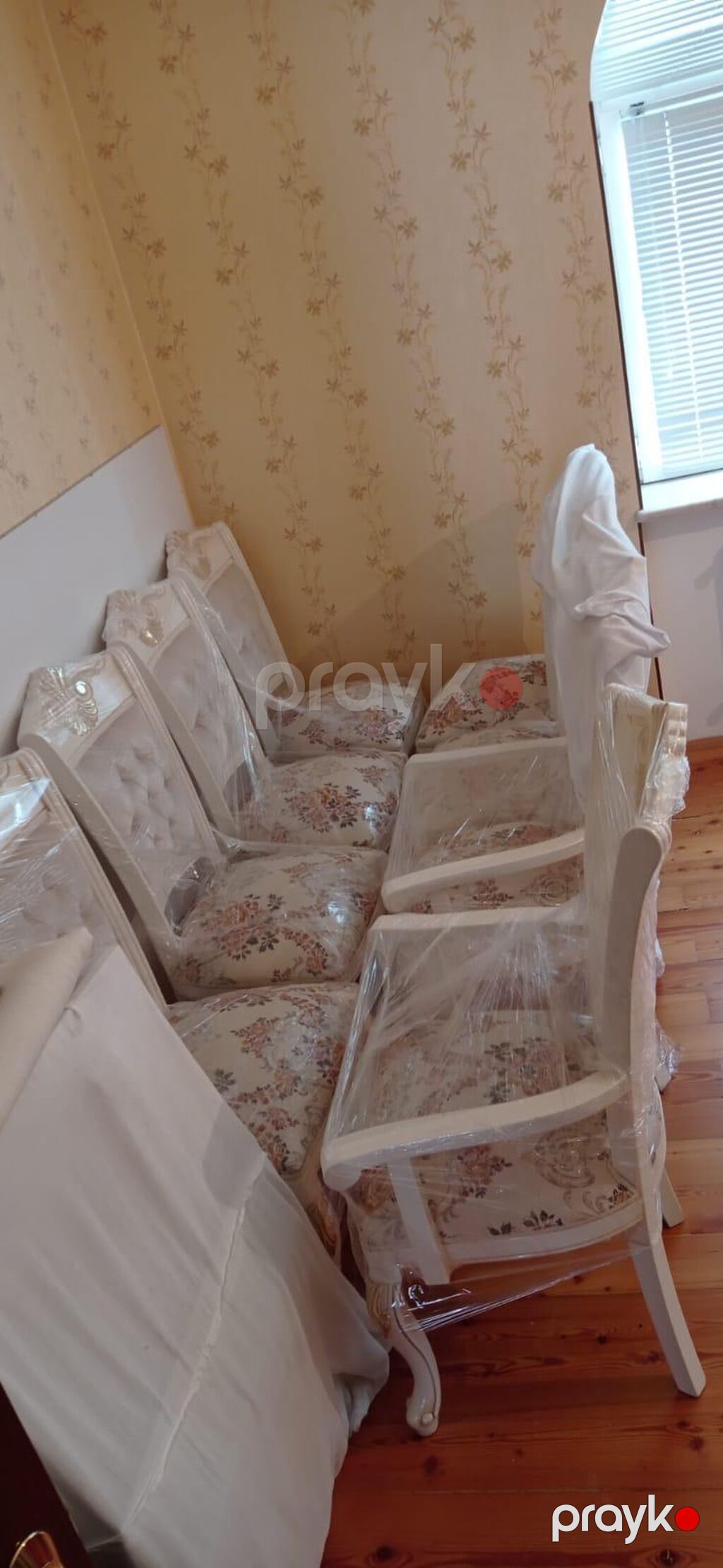 Qonaq otağı üçün, İşlənmiş, Oval masa, 8 stul — Masalar və stullar, Bakı (3)