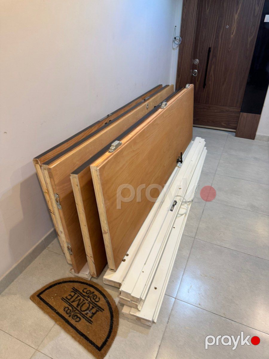 Taxta dekorativ qapı — Təmir və inşaat, Bakı (4)