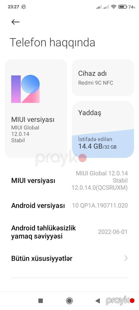 Xiaomi Redmi 9C NFC Sunshine Yellow 32GB/2GB — Smartfonlar, Bakı (2)