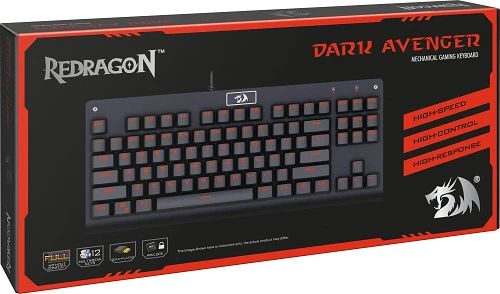 Redragon K568RGB-2 Dark Avenger Mechanical Gaming Keyboard — Klaviaturalar və siçanlar, Bakı (3)