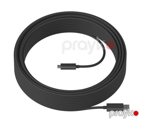 Logitech strong USB 3.1 cable – graphıte – USB – ww- 10M aoc cable (939-001799) — Bakı
