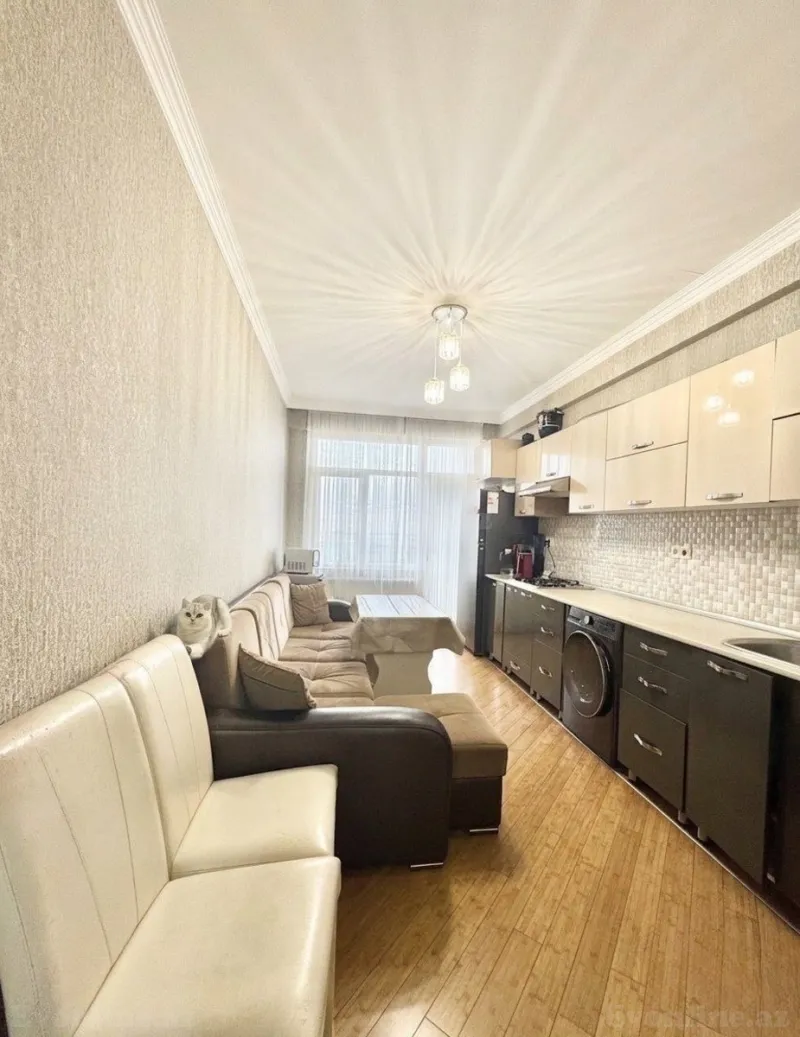 Satılır 2 otaqlı Mənzil Yeni tikili 100 m² Bakı, Nizami r., Xalqlar Dostluğu m., 8-ci kilometr — Mənzil, Bakı (8)