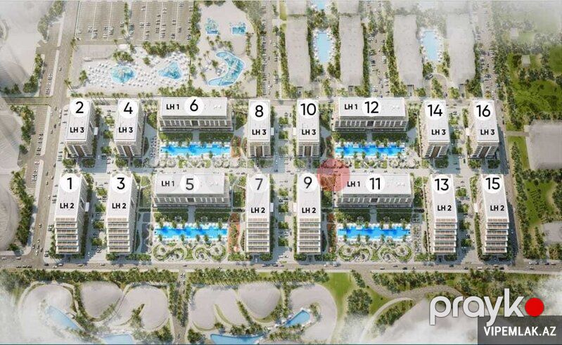 Sabunçu rayonunda 1 otaqlı Yeni tikili Satılır, 53 m² — Mənzil, Bakı (5)