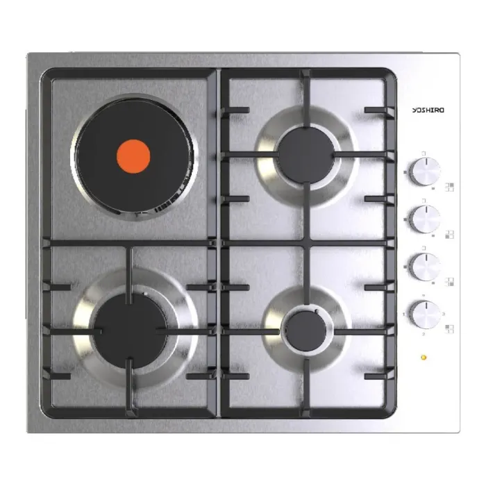 Yoshiro YBH-M36V300S Kombinə Bişirmə Paneli 3 Qaz 1 Elektrik Göz 60 sm — Bakı