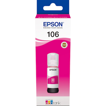Epson 106 EcoTank Magenta Ink Bottle (C13T00R340) — Bakı
