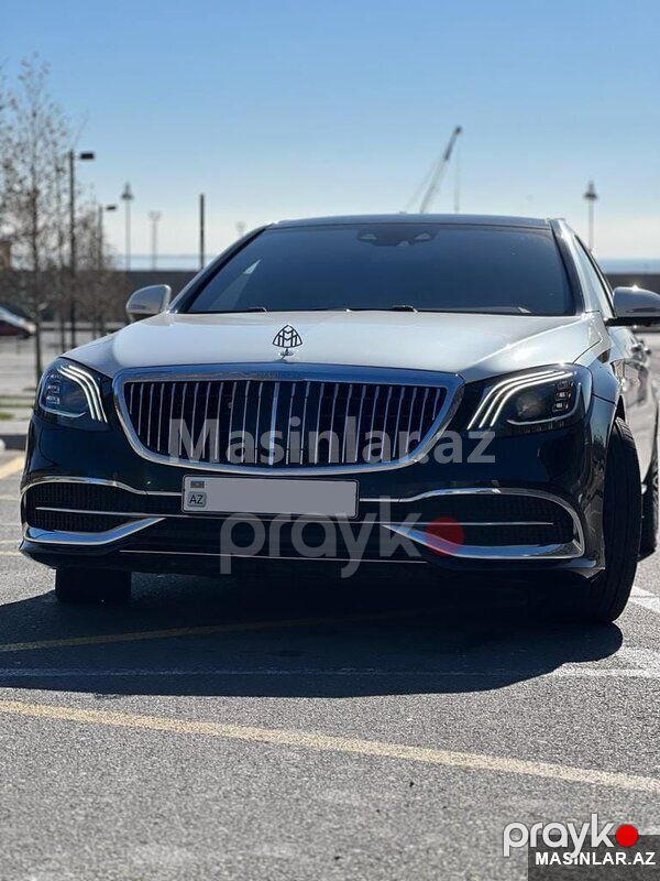 Mercedes black white s class, 2019 il — Minik avtomobili icarəsi, Bakı (4)