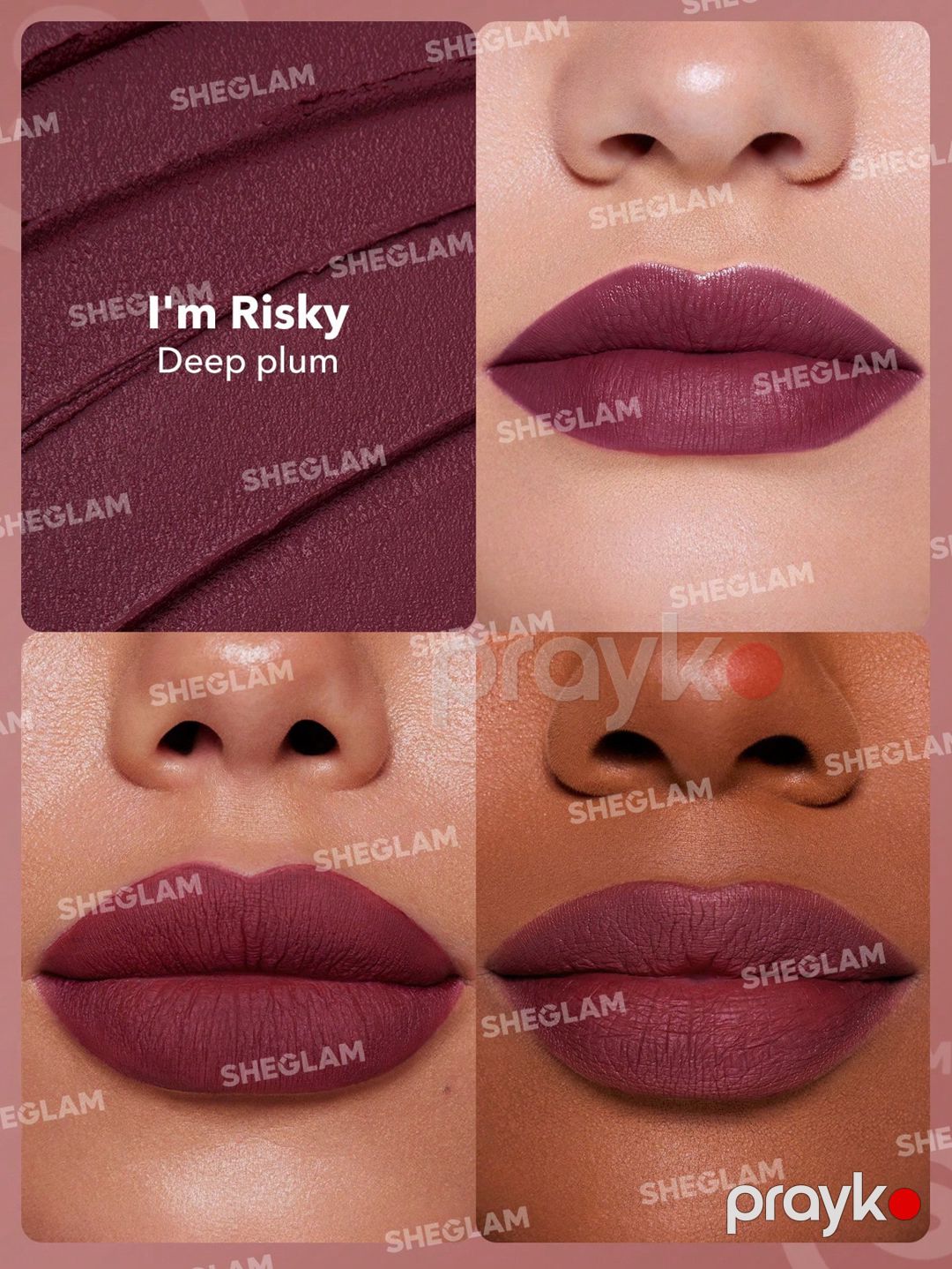 Dodaq boyası Sheglam Dynamatte Boom matte lipstick in the color Im Risky — Mallar, Bakı (2)