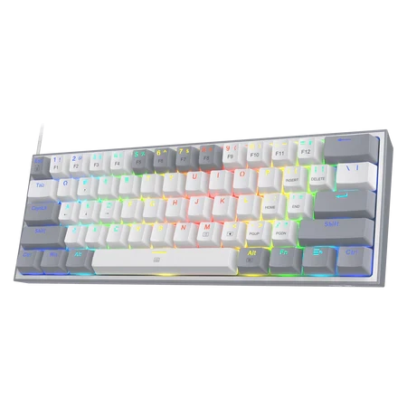 Redragon K617 Fızz (K617-RGB) 60% Grey-White Mechanical Gaming Keyboard — Bakı