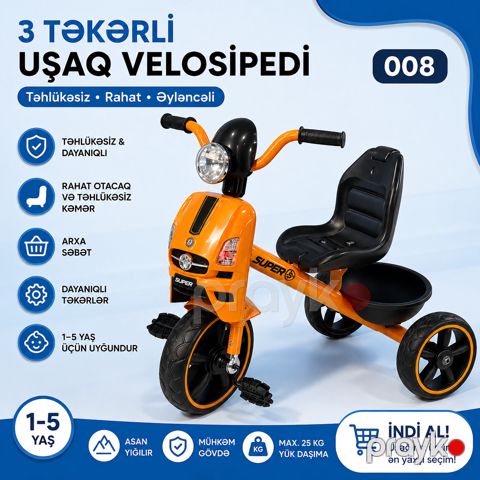 Uşaq üçtəkərli velosipedi EB-67 — Bakı
