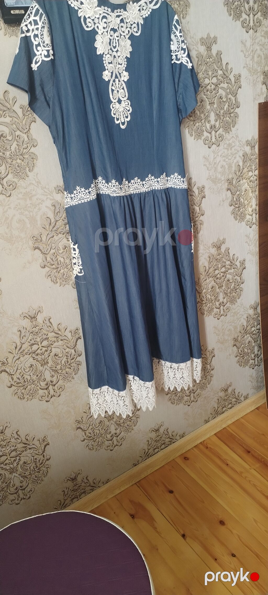 Gündəlik don, Midi, Mavi, XL — Gündəlik paltarlar, Gəncə (2)
