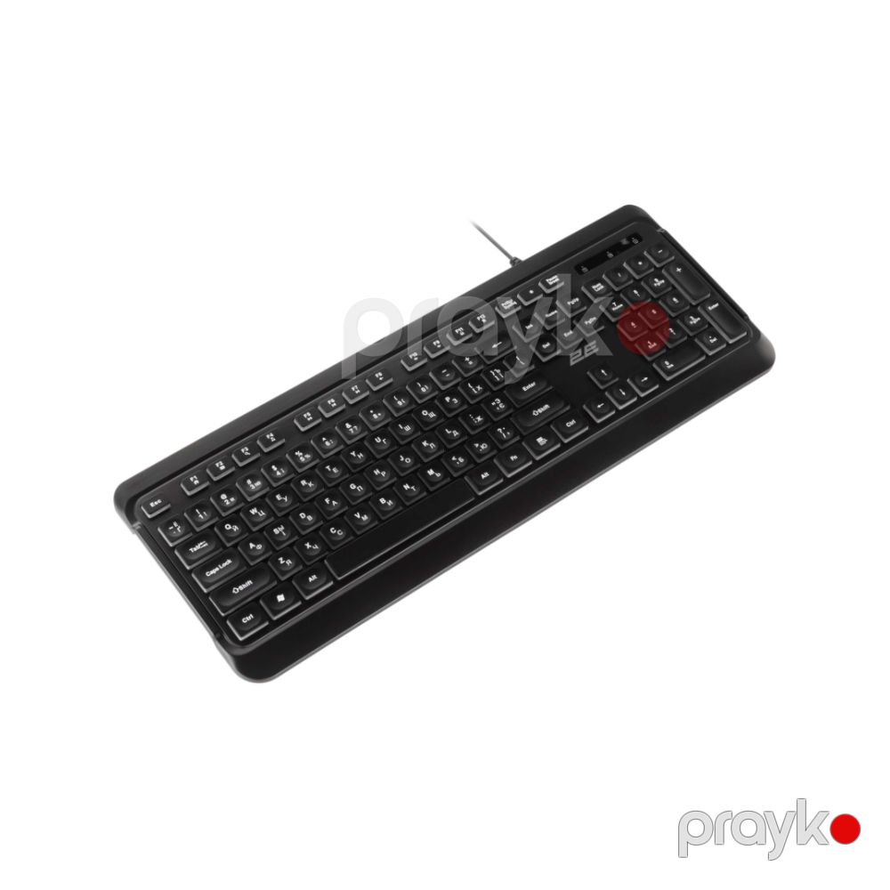 2E Keyboard KS120 White backlight USB Black (2E-KS120UB) — Periferik cihazlar, Bakı (2)