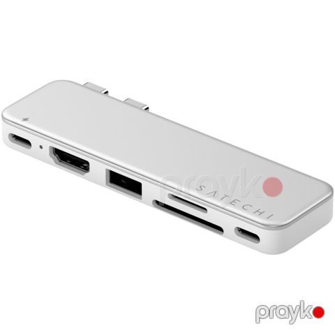 USB Hub Satechi Snap USB Type-C St-husns Silver — Bakı