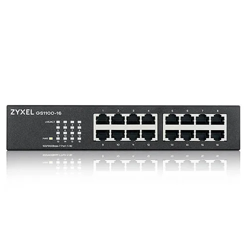 Zyxel GS1100-16 (GS1100-16-EU0103F) 16-Port Gigabit Unmanaged PoE Switch — Şəbəkə və server avadanlığı, Bakı (3)