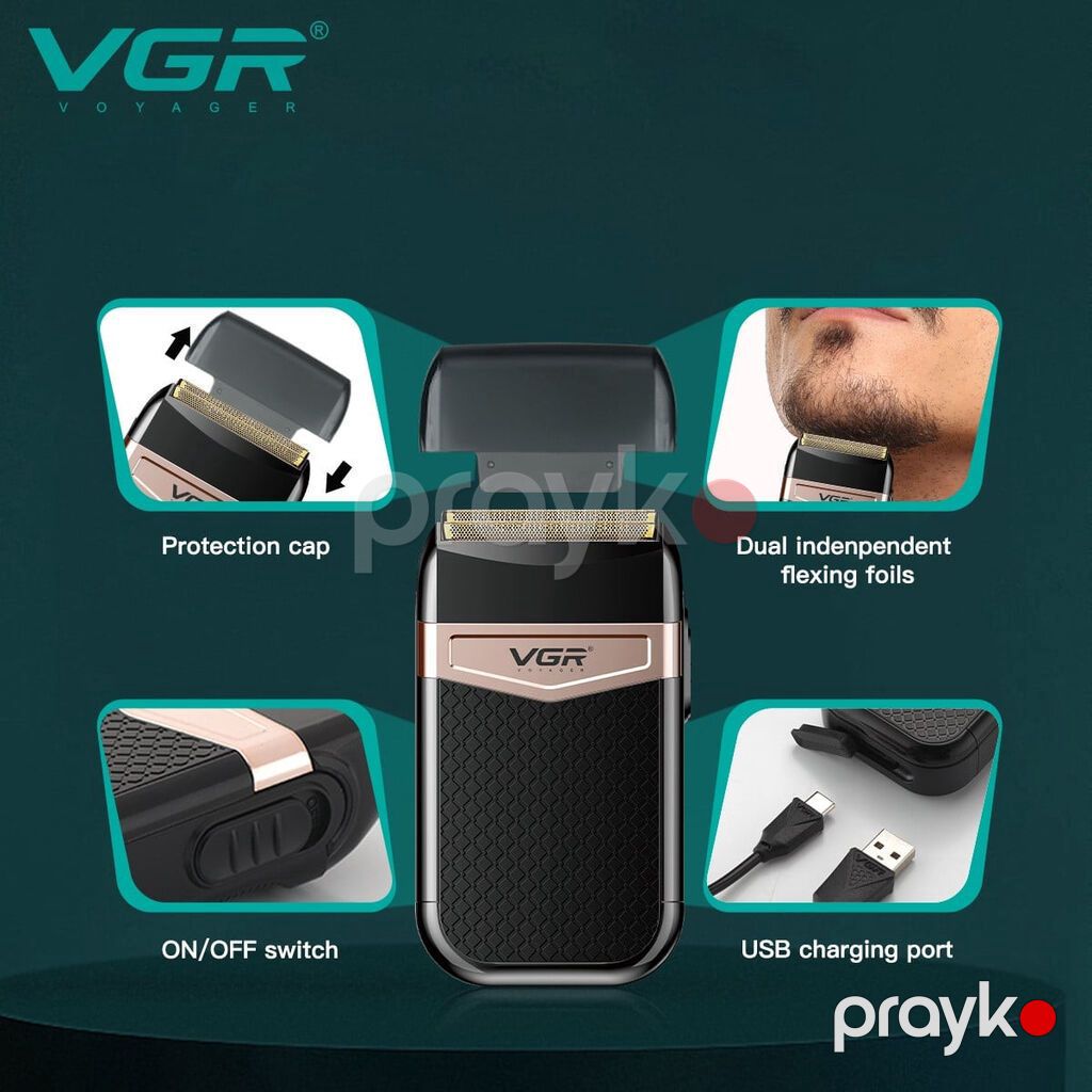 8436 Məhsulun adı: Elektrik ülgüc VGR V-331 Qara Brend: VGR — Usturalar, trimmerler və epilyatorlar, Bakı (3)