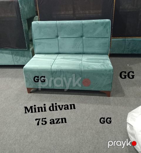 Mini divan – 75 AZN - Kompakt ölçülü, arxa söykənəcəyi olan iki — Bakı