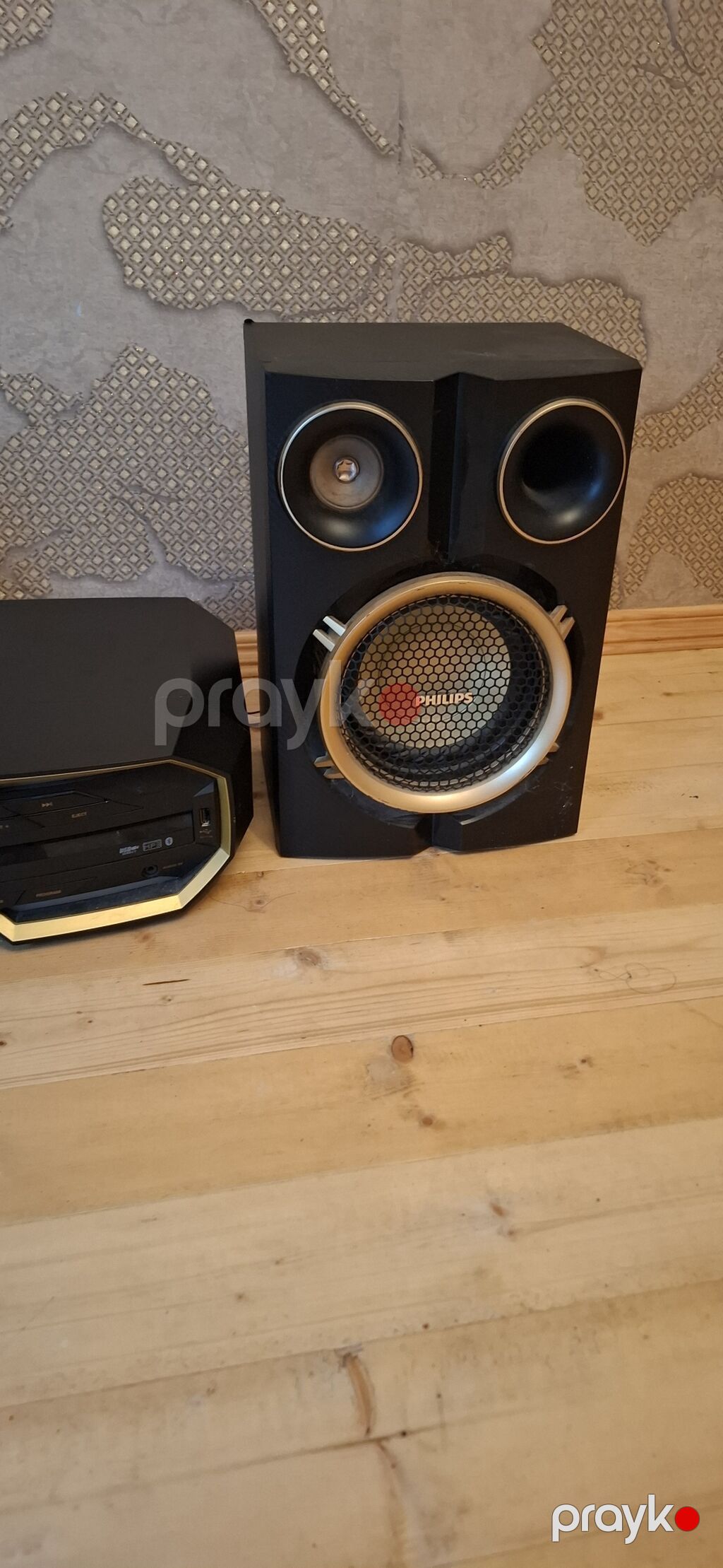 Phılıps mini audio sistemi – 2 güclü akustik kolon və mərkəzi blokdan — Akustik sistemlər, Digah (2)