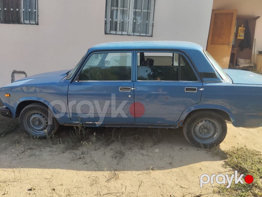 VAZ 2107 sedan, mavi rəng. - Kuzov: klassik 4 qapılı sedan, xrom — Avtomobillər, Bakı (2)