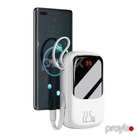 Baseus Qpow Pro Digital Display 20000mAh 22.5W Lightning Kabelli Power Bank — Bakı