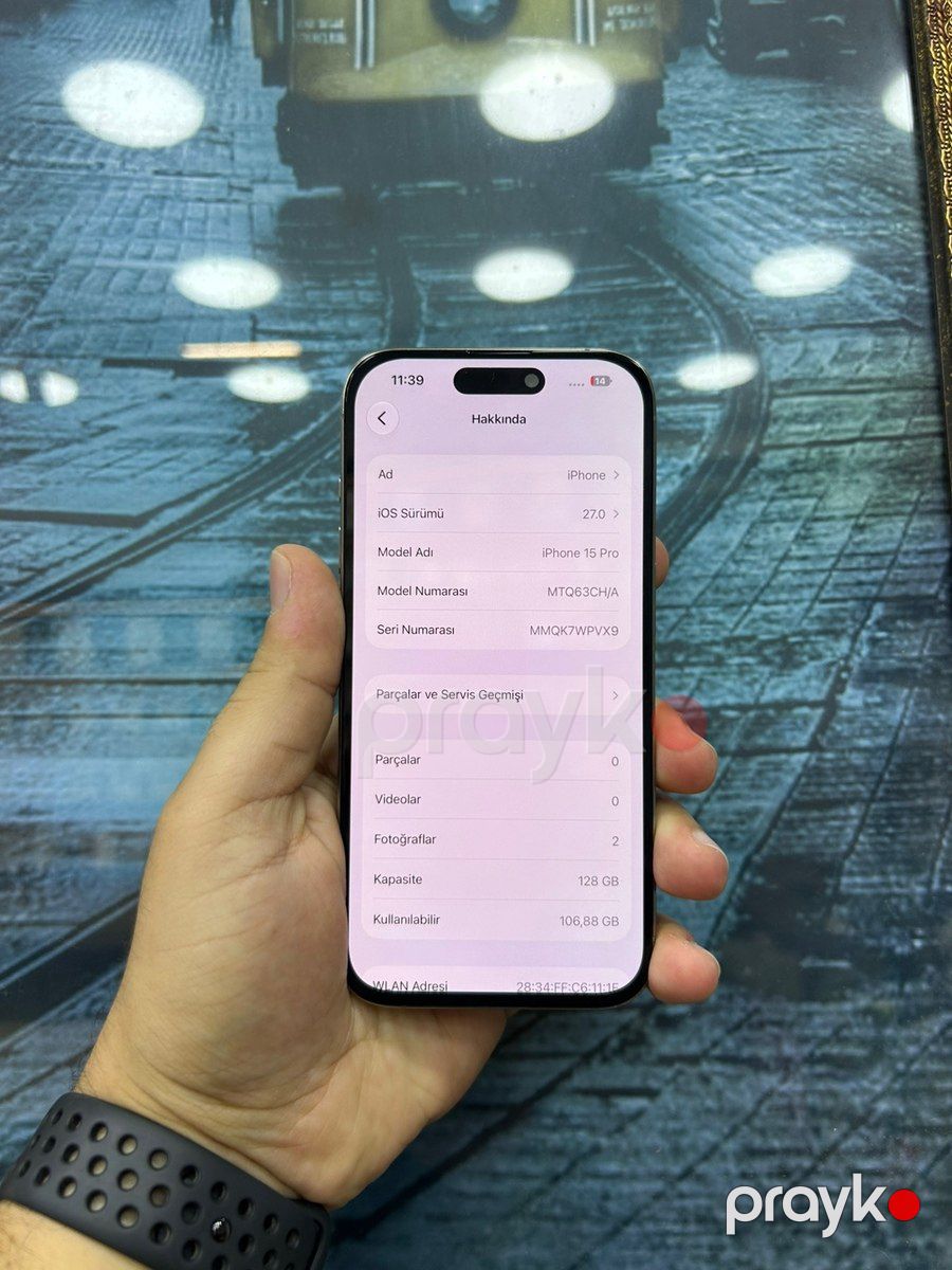 Apple iPhone 15 Pro Natural Titanium 128GB/8GB — Smartfonlar, Bakı (3)