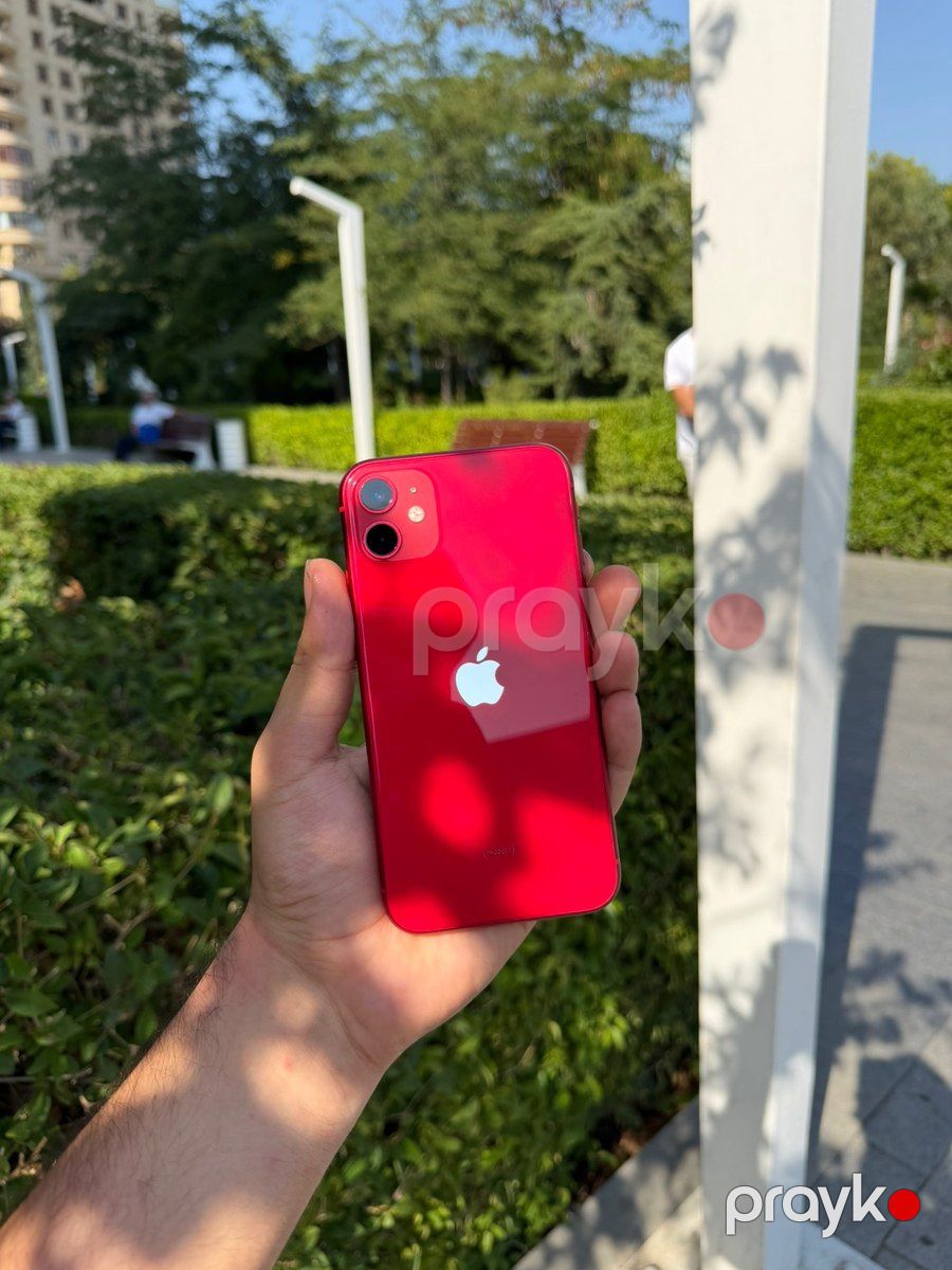 Apple iPhone 11 Red 64GB/4GB — Smartfonlar, Bakı (11)