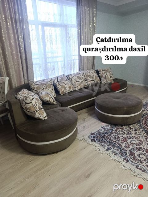 Künc divan, İşlənmiş, Açılan, Ödənişli çatdırılma — Bakı
