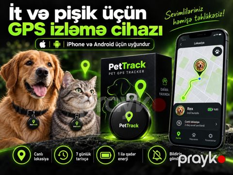 GPS PetTrack – Ev heyvanları üçün izləmə cihazı — Bakı