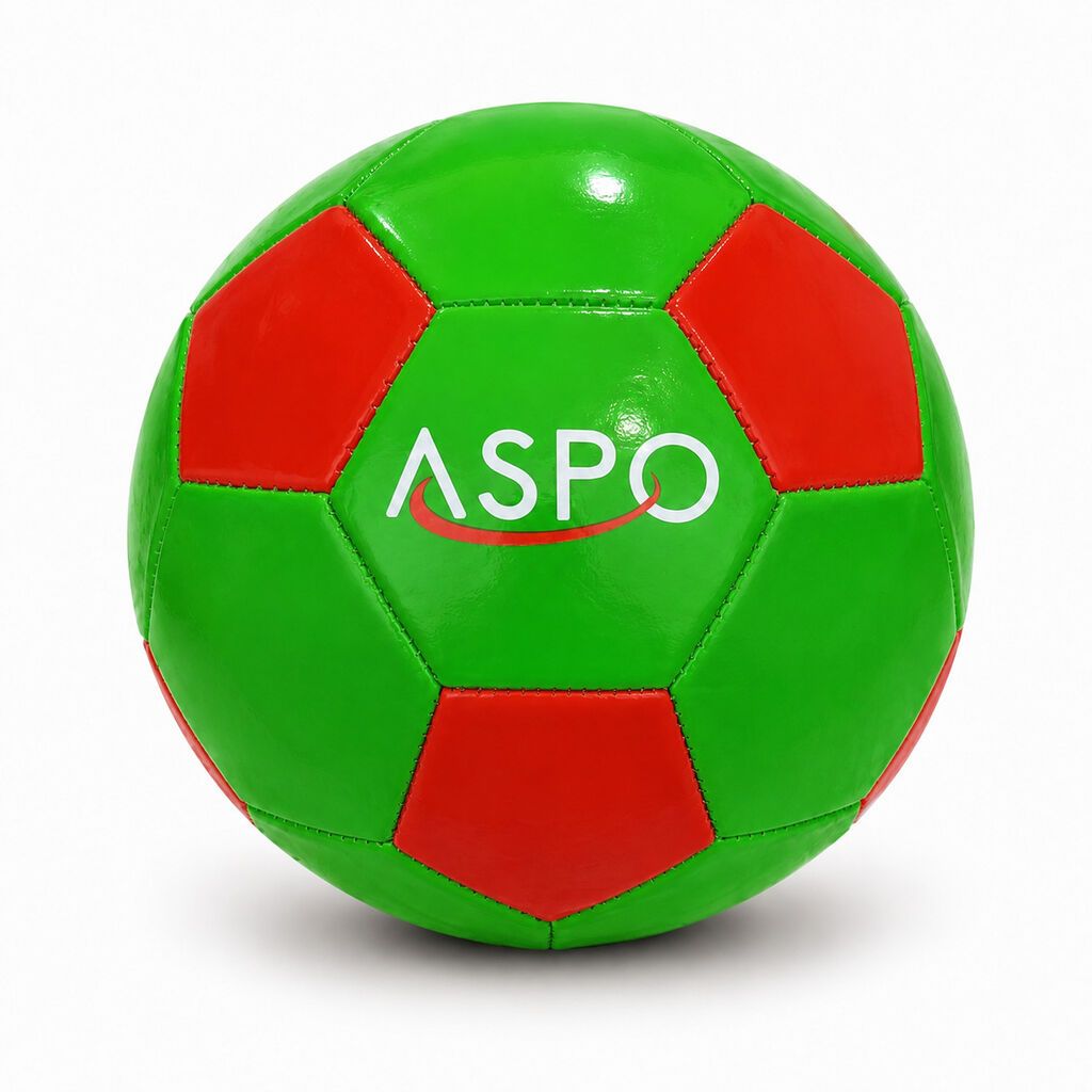 8668 Məhsulun adı: Futbol üçün top Aspo, yaşıl/qırmızı, ölçü 5 — Top oyunları, Bakı