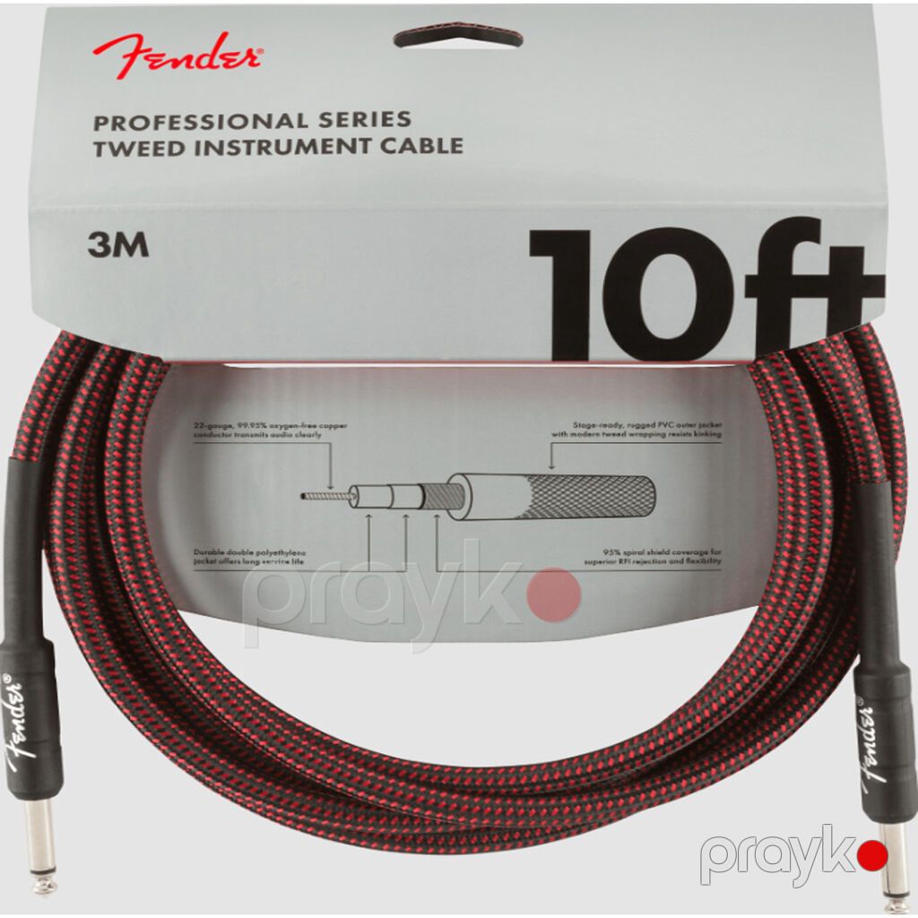 8232 Məhsulun adı: Alətlər üçün kabel Fender Pro Series 3 m Brend — Aksesuarlar, Bakı (2)