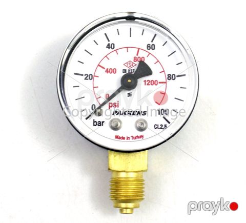 Manometr quru tipli (0-100 Bar 63 mm 1,4") Pakkens 0631000112 — Bakı