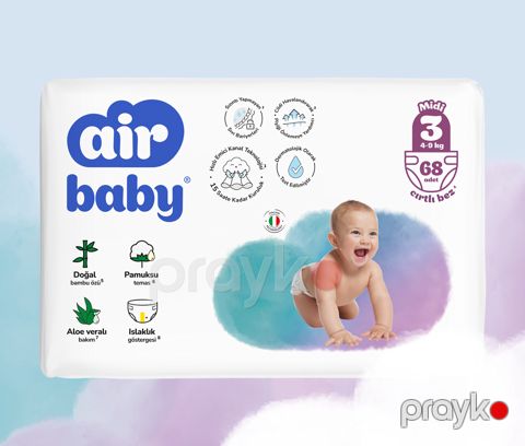 Uşaq bezləri Air Baby 3, 4-9 kq, 68 əd — Bakı