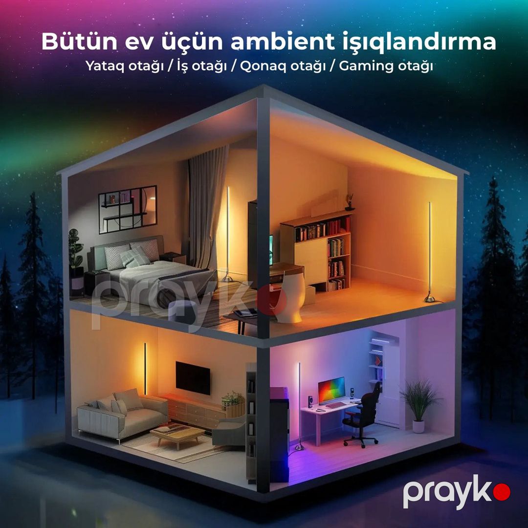 Künc döşəmə lampası Neewer NF01 Rgbw — Foto və video texnikası, Bakı (6)