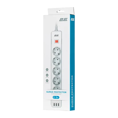 2E 2E-SP515M2USBWH Elektrik şəbəkə filteri — Kabelləri, adapterlər və keçidçilər, Bakı (3)