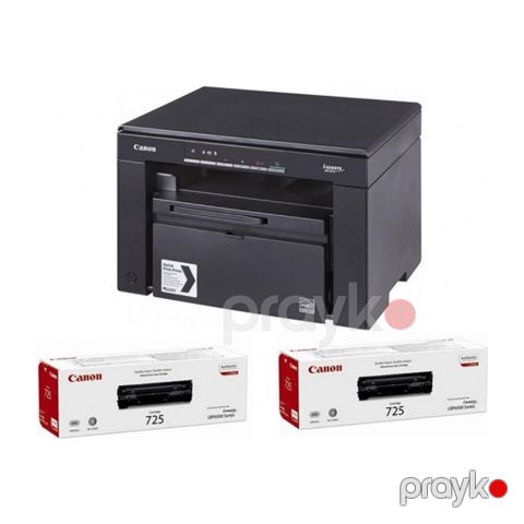 Canon Laser Printer i-SENSYS MF3010 Bundle + 2 pcs CRG 725 / MFP/ A4/ B&W/ 18ppm/ USB (5252B034) — Bakı